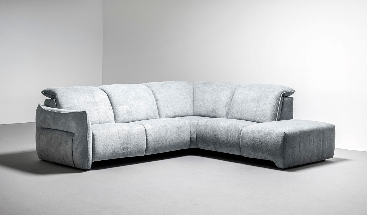 Canapé ALBA avec têtières Recliner et relaxation électrique en option – canapé tissu ou cuir à Valognes