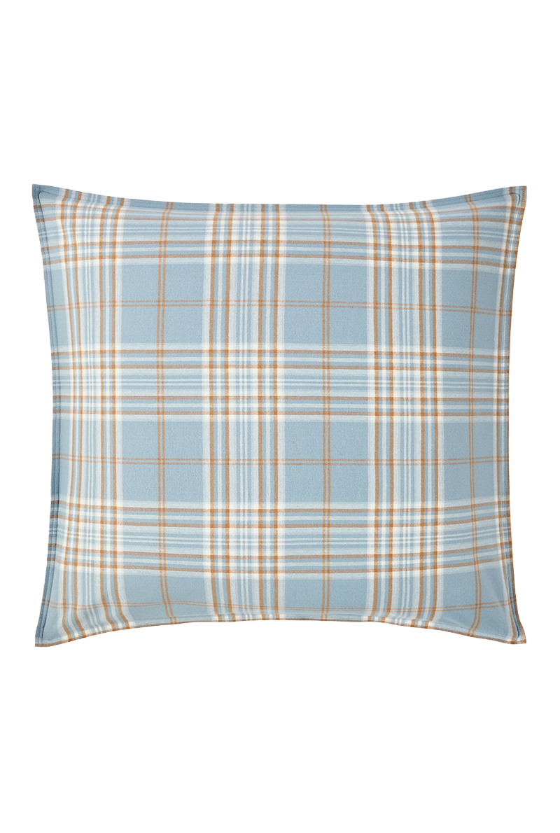 Taie d’oreiller Tartan en flanelle de coton 170 g/m² – linge de lit chaud à Valognes