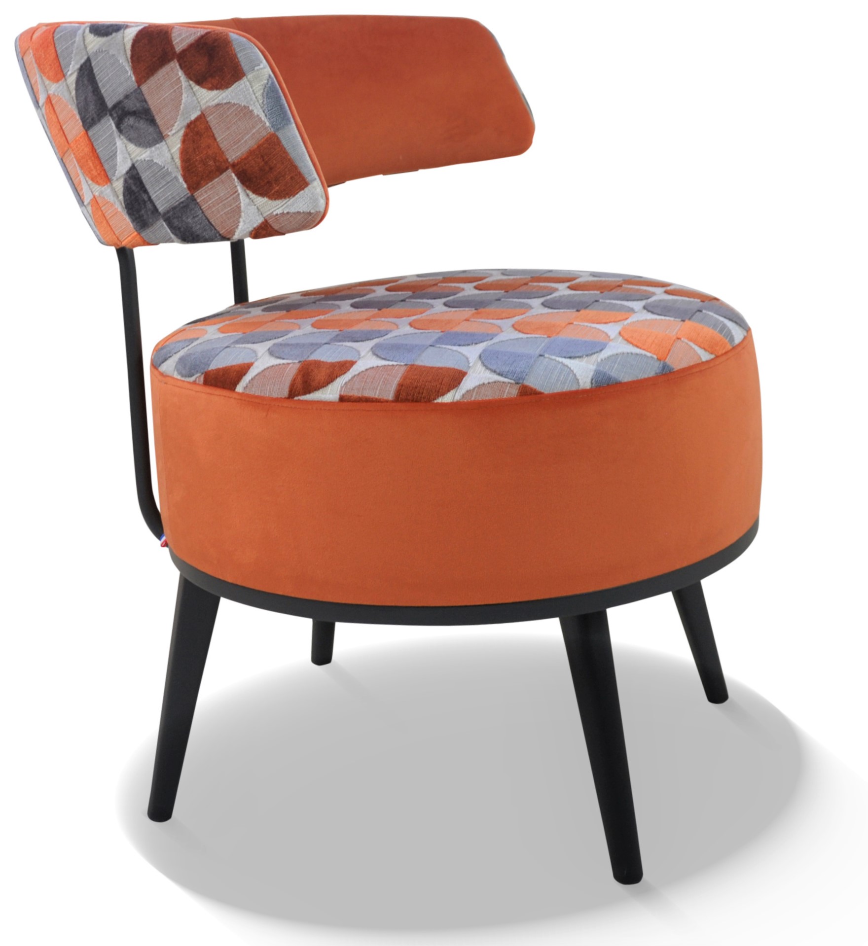 Fauteuil LOLA pivotant compact avec assise mousse 40 kg/m³ – fauteuil à Valognes