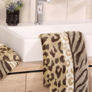 Serviette Cawö Noblesse Animal 1090 Sable 33 en coton éponge – linge de bain à Valognes