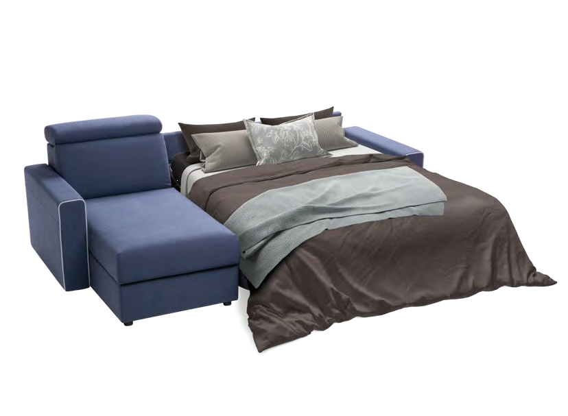Canapé convertible CRAZY couchage 140 cm avec matelas ressorts ensachés – canapé convertible à Valognes