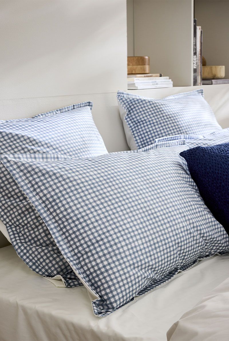 Taie d’oreiller Mini Vichy Céleste – Image 3