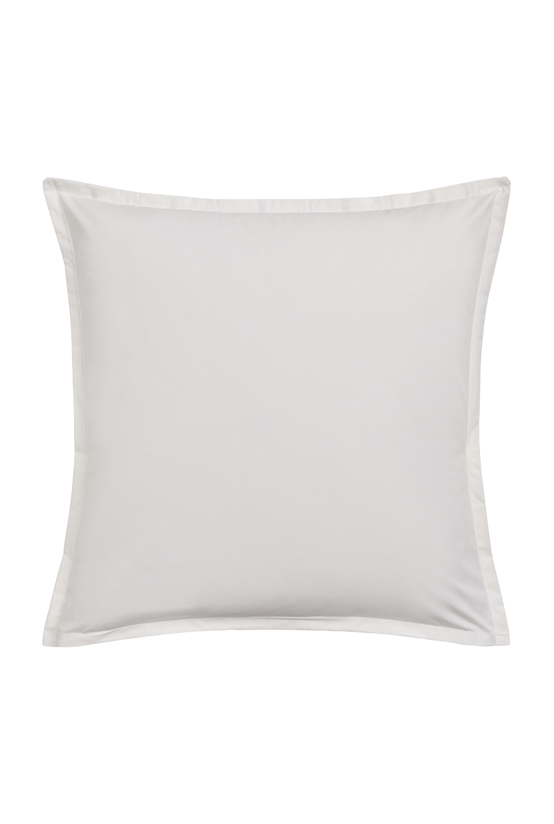Taie d’oreiller Essix Arabesque en percale de coton vert amande – linge de lit à Valognes
